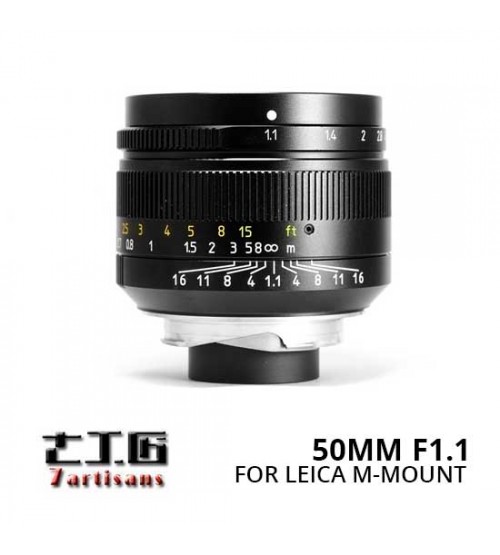 7Artisans 50mm f/1.1 M Mount For Leica